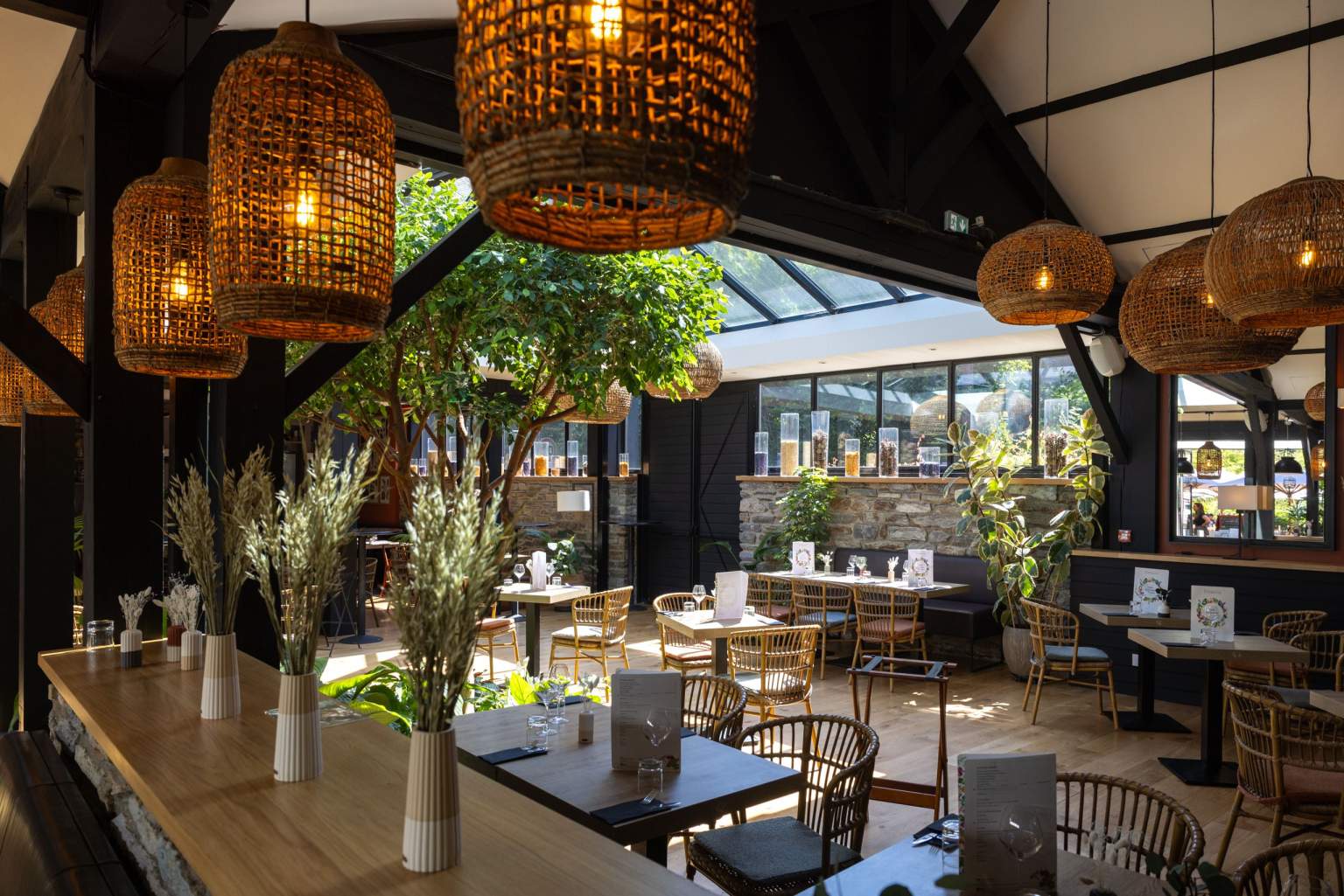 Le Végétarium à La Gacilly Restaurant de la maison yves rocher, Brasserie, Bar, Terrasse